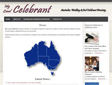 Tablet Screenshot of mylocal-celebrant.com.au